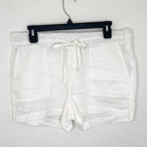 White Caslon Linen Blend Shorts (Size S) - Never Worn